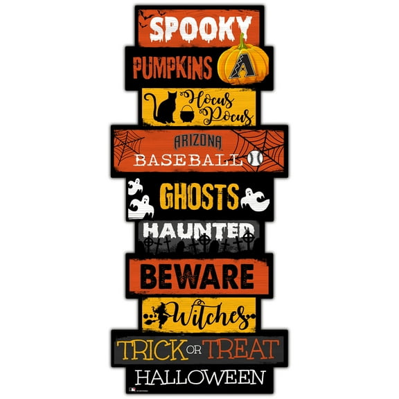 Arizona Diamondbacks 24'' Halloween Celebration Stack Sign