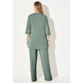 thumbnail image 2 of Catherines Women's Plus Size Petite 3-Piece Lace Gala Pant Suit, 2 of 6