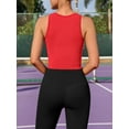 thumbnail image 3 of Womens Workout Tank Tops Seamless Built in Bra Sports Top Crew Neck Yoga Running Tops, 3 of 8
