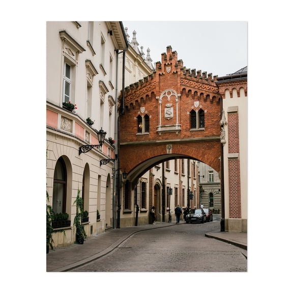 Old Town Streets, Kraków 03 - Kraków Małopolskie Poland Photography Unframed Wall Art Print 8 x 10 inches