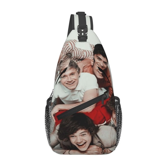 One Direction Casual Sling Bag for Women Men Travel Crossbody Sling Backpack Small Chest Shoulder Bag Gym Sports Hiking Daypack 7.5 x 3.5 x 15.3 inch