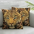 thumbnail image 3 of COMIO  Leopard Print Throw Pillow Covers, Cheetah Soft Pillow Cover, Cozy with Zipper Cushion Cases for Home Decorative Couch Sofa, 3 of 5