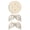 A, variant on Circular Wooden Plant Stand Tabletop Decorative Holder Natural Finish 1 Count