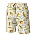 thumbnail image 5 of Naloa Leopard Print Men's Beach Shorts, Surfing shorts, Swim trunks, Quick Dry Swim Trunks for Surfing Beach Fun - Medium, 5 of 9