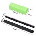 thumbnail image 2 of Nail Files and Buffer, Professional Manicure Tools Kit Rectangular Art Care Buffer Block Tools 100/180 Grit 12Pcs(Black), 2 of 5