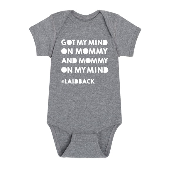 Instant Message - Got My Mind On Mommy Baby Baby Graphic One Piece