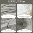 thumbnail image 5 of ANMINY Triangular Headboard Pillow Teddy Velvet Removable Cover Vacuum-Packed Neck Support Roll Side Pockets Queen, 5 of 6