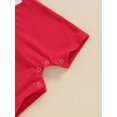thumbnail image 6 of Newborn Baby Boy Girl 4th of July Outfit American Flag Romper Short Sleeve Jumpsuit Infant First Fourth Of July Clothes, 6 of 7