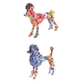 thumbnail image 1 of 2 uds estatuilla de caniche escultura de perro adorno de decoración para hogar artesanías de, 1 of 8