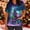 A101 Purple, variant on Women's V-Neck Scrub Tops Christmas Tree Night Sky Print Short Sleeve Nursing Uniforms Winter Holiday Festive Medical Working Shirts with Pockets