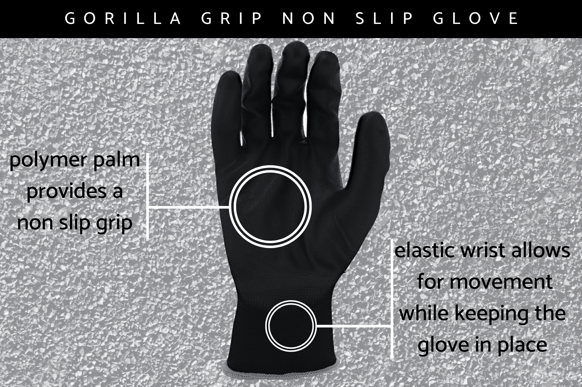 Grease Monkey Gorilla Grip Slip Resistant Gloves 15 Pack, X-Large, 25043-25