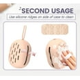 thumbnail image 4 of Makeup Sponge Blender Travel Case, 2 In 1 Washable Silicone Makeup Sponge Holder And Cleaner, With Detachable Hook, 4 of 5