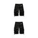 thumbnail image 1 of Guardurnaity Pantalones cortos para hombre, cintura expandible portátil, multibolsillos, transpirables, talla grande, pantalones cortos, bragas de Negro treinta 2Conjunto, 1 of 6
