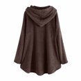 thumbnail image 3 of Pntutb - Sudadera con capucha para mujer con bordado de gato, talla grande Pntutb Pntutb-1374, 3 of 4