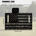 thumbnail image 7 of KUIFORTI Black US Flag Golf Cart Seat Covers Non-Slip Golf Cart Seat Towel Blanket with 4 Front Pockets & Nonskid Bottom Suitable Club Car and More 2 Person Seats Golf Carts, 7 of 7
