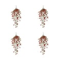thumbnail image 2 of Twfbrm Pack of 4pcs Artificial Hanging Flowers Plants Plastic Rattan Flower Vines Faux Plant for Indoor Outdoor Home Farmhouse Garden Porch Wall Fence Wedding Party Decor, 2 of 6