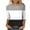 Gray, variant on HAiming Women's 3/4 Sleeve Tunic Tops Trendy Color Block Round Neck T-Shirt Casual Loose Basic Pullover Blouses