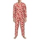 thumbnail image 3 of Balery Cute Strawberry Pijama para Hombre de Dos Piezas con Manga Larga, Conjunto de Dormir y Descanso Suave con Bolsillos-X-Large, 3 of 7
