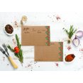 thumbnail image 4 of Inkdotpot 4x6 Inch Recipe Cards (Set of 50) , Thick Double Sided Premium Card Stock- Modern Style Kraft Recipe Notecards for Weddings- Bridal- Baby Shower - Floral & Leaves Theme, 4 of 6