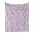 thumbnail image 1 of Lilac Soft Flannel Fleece Throw Blanket, Burgeoning Spring Meadow Theme with Flowery Twigs Prosper Budding Season Flourish, Cozy Plush for Indoor and Outdoor Use, 60" x 80", Multicolor, by Ambesonne, 1 of 6