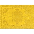 thumbnail image 1 of Ahgly Company Indoor Rectangle Abstract Yellow Modern Area Rugs, 2' x 4', 1 of 4