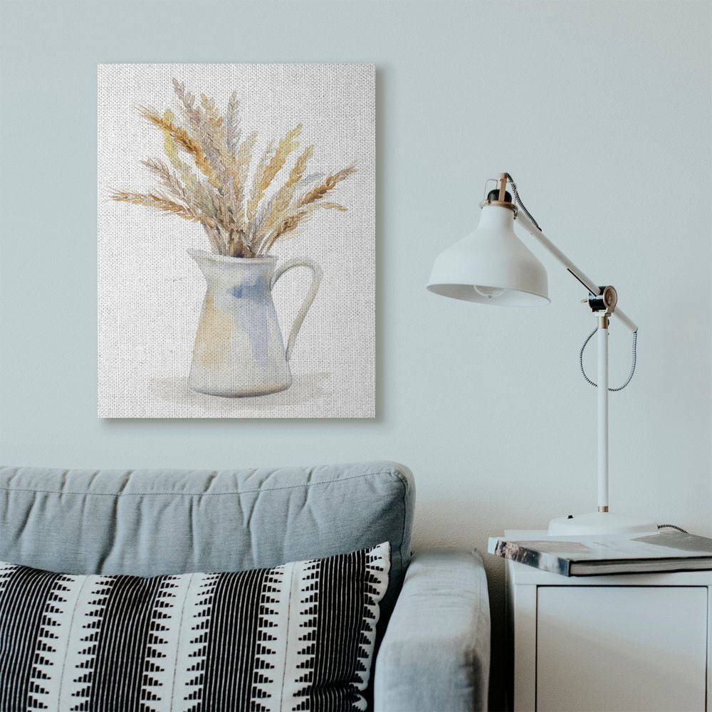 Stupell Industries Wheat In Jug Still Life Watercolor Painting Canvas Wall Art by Lanie Loreth