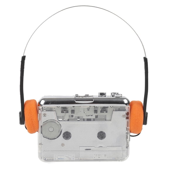 TON010B Cassette Player Portable Tape Recorder to Mp3 Transparent USB Cassette Capture to MP3 Format Tape Music Player A