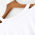 thumbnail image 7 of Women's Loose Fit V Neck Short Sleeve Comfy Regular Tank Tops Summer Casual Soft Lightweight T-Shirt Tee | CSEONE,White L, 7 of 7