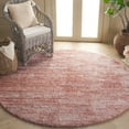 thumbnail image 2 of SAFAVIEH Tahoe Trudi Distressed Shag Area Rug, Pink/Ivory, 6'7" x 6'7" Round, 2 of 7