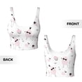 thumbnail image 6 of Uemuo Cute Poodle Dog Pattern Women's Sports Bra - High Impact Support, Breathable, and Comfortable Athletic Bra for Running, Yoga, and Workouts, 6 of 9