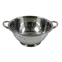 Stainless Steel 3 Qt Cooking Colander Metal Pasta Drain Noodle Strainer Food Sieve Kitchen Essential