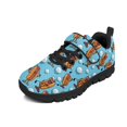 thumbnail image 6 of CHAQLIN Boys Hotdog Shoes Little Kids Slip on Golf Ball Sneakers Anti Slip Single Buckle Running Athletic Shoes Lightweight Outdoor School Cartoon Sneaker with Adjustable Strap, 6 of 7