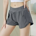 thumbnail image 2 of Npasoilc Spring Savings Clearance!Athletic Shorts for women Sweat Shorts Comfy Summer Shorts High Waisted Running Shorts Sporty Short Gym Elastic Workout Shorts, 2 of 6