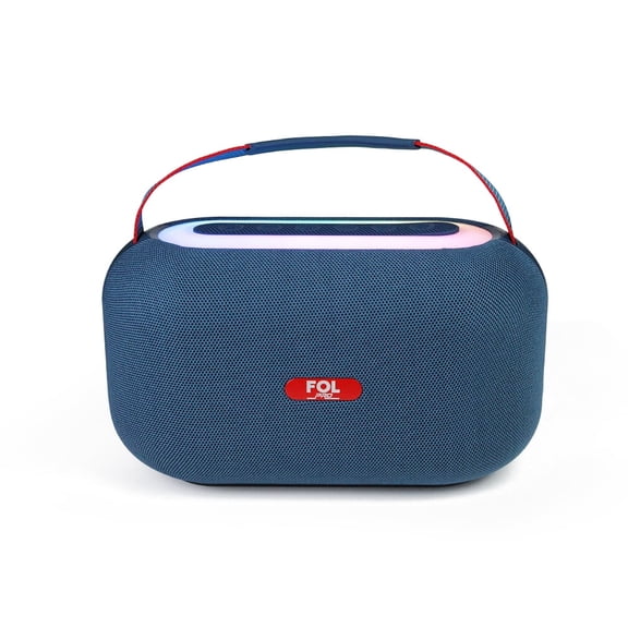 FOL FS-R318 Portable Wireless Speaker with TWS, LED Lights, 2500mAh Battery, USB/TF/AUX Inputs, Compact Wireless Speaker for Travel, Home, and Outdoor Use