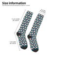 thumbnail image 2 of Daiia Sports Socks Popcorn With Glasses Printed Novelty Crew Socks for Men Women Knee High Socks Cotton Socks Soft & Breathable Support Unisex Socks, 2 of 9