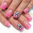 thumbnail image 2 of 24Pcs Square Nail Tips Designs Fake Nail Press On Nail Artificial False Nail, 2 of 7