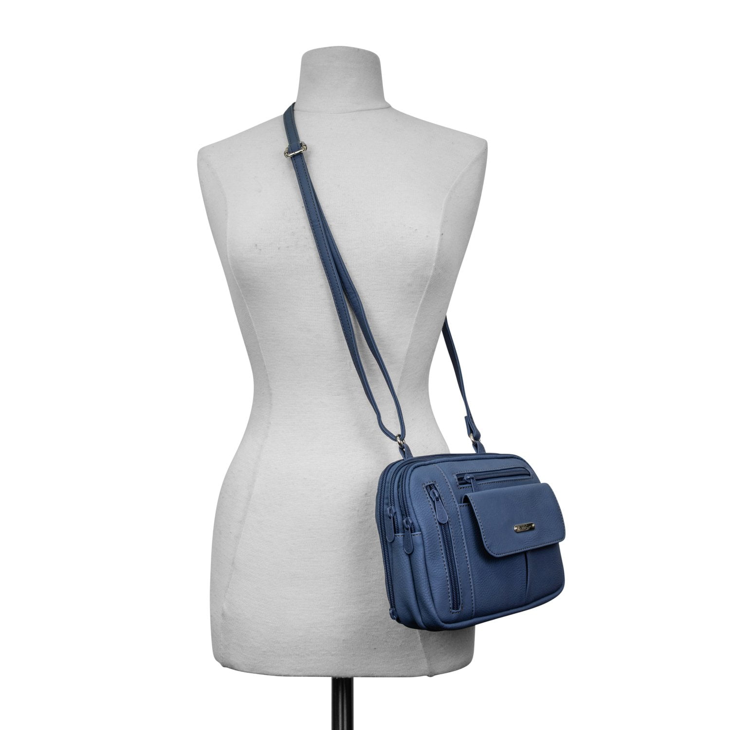 Multisac Zippy Triple Compartment Crossbody Bag for Women