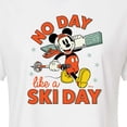 thumbnail image 3 of Disney - No Day Like A Ski Day  - Juniors Cropped Cotton Blend T-Shirt, 3 of 5