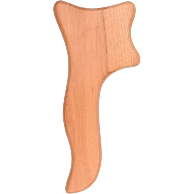 Anti Cellulite Massage Tool Gua Sha Scraping Massage Tool Axe Wooden Massage Tool for Skin Tightening and Body Care
