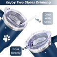 thumbnail image 5 of Cute Canine Design 40oz Water Bottle - BPA Free Dog Lovers Tumbler with Handle & Straw - Gift for Women Coffee Mug, 5 of 7