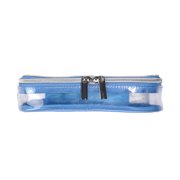 BEAUTYSPACE Periwinkle Color Piped Clear Travel Bag