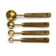 thumbnail image 6 of Everything Kitchens Modern Essentials Gold Measuring Spoons with Wood Handles | Set of 4, 6 of 13