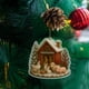 thumbnail image 4 of Adornos de granja de pollos 2025. Adorno navideño de madera de gallinero para amantes de los adornos de granja., 4 of 5