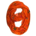 thumbnail image 1 of Peach Couture Stunning Colorful Lightweight Vintage Owl Print Infinity Loop Scarf, 1 of 7