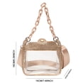 thumbnail image 3 of Bolsa de hombro Bolsos de gelatina de PVC, bolso de moda para mujer, bolsos de hombro de diseño transparente, bolsos, 3 of 3