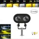 thumbnail image 2 of 1Pc Motorcycle LED Spotlight Long Focus Dual Lens High Brightness Off Road IP68 Waterproof Strobe Li, 2 of 5