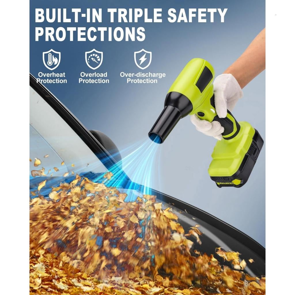 Cordless Leaf Blower For Lawn Care Ergonomic Nonslip Handle Electric Air Blower