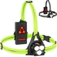 thumbnail image 1 of Luz para correr, luz LED para el pecho para correr recargable por USB, luz para correr con indicadores de seguridad y tiras de luz, lámpara para el pecho para trotar, caminar, deportes al aire libre, 1 of 5