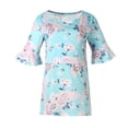 thumbnail image 1 of DPTALR T-shirt de Maternité à Manches Courtes Imprimé Fleuri pour Femmes Enceintes, 1 of 8
