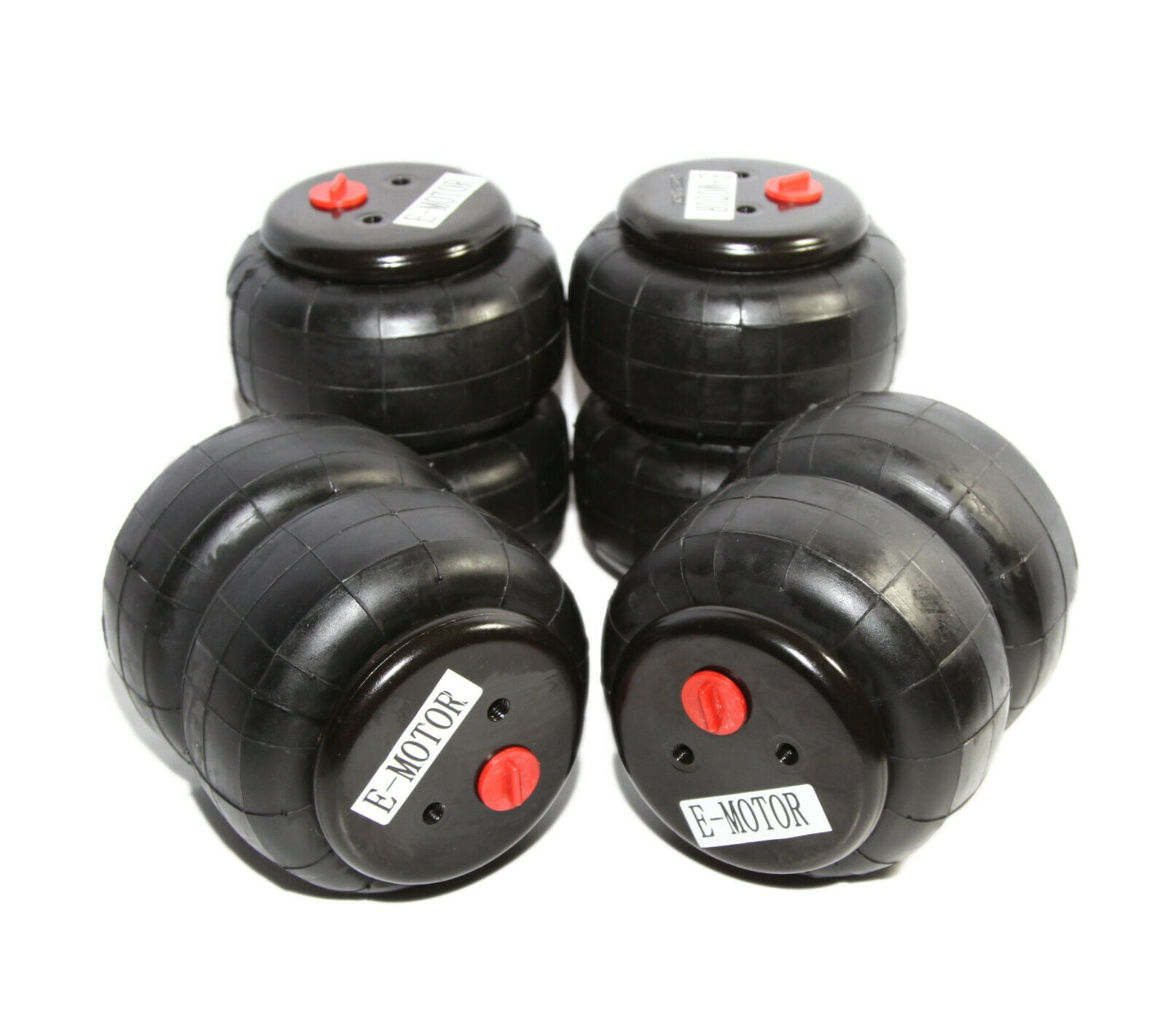 4PCs Universal Air Spring Bags Heavy Duty Standard 2500 lb 1/2"NPT